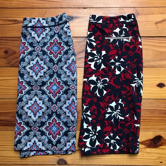 Talbots Red White Blue Pencil Skirt Bundle, EUC, 6P - Picture 2 of 16